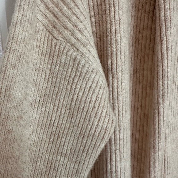 Open Edit Light Beige Longline Shawl Collar Cardigan (Size XS) - Picture 4 of 8